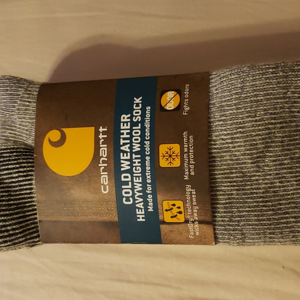 Carharrt  cold weather heavyweight wool sock size large boot men's 1 pair